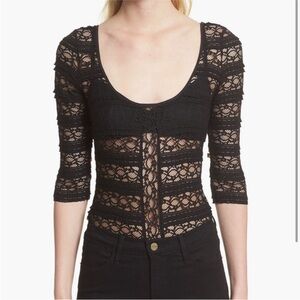 Cinq a Sept Marla Silk Lace Bodysuit NWT